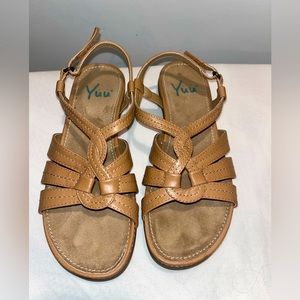 Yuu sandals-color light brown/tan-size 7-gently used